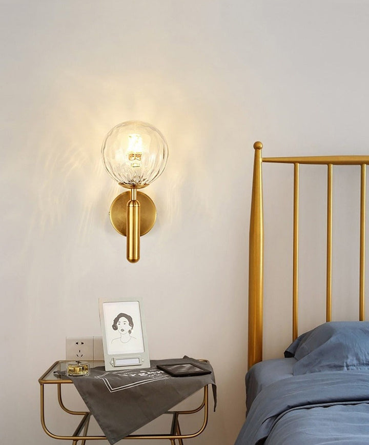 Moderne Glass Rund Vegglampe | Skanto