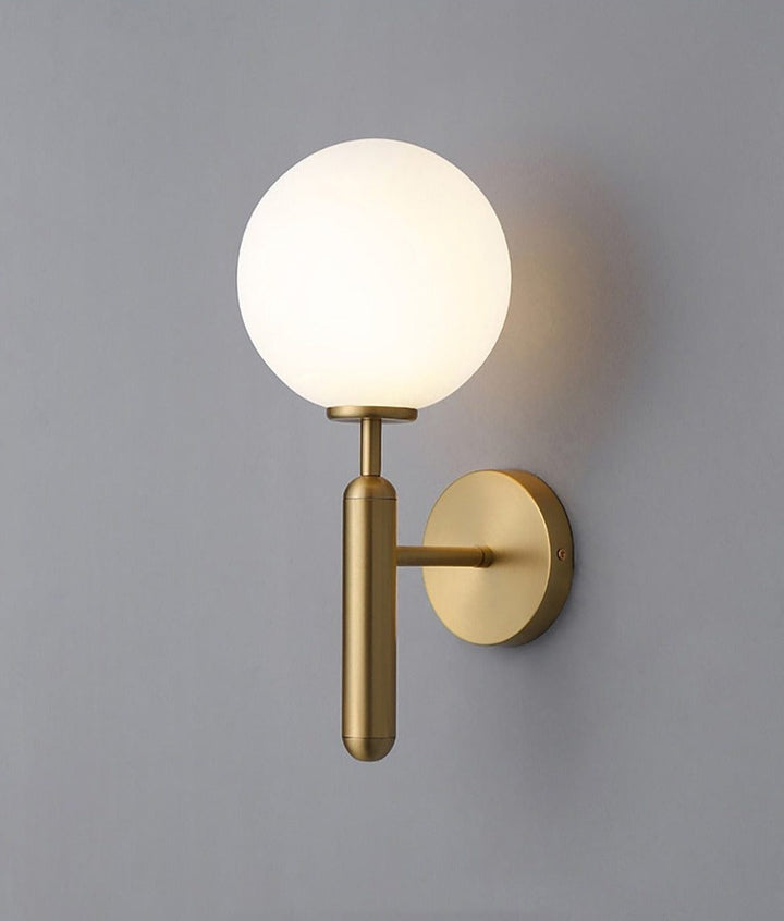 Moderne Glass Rund Vegglampe | Skanto