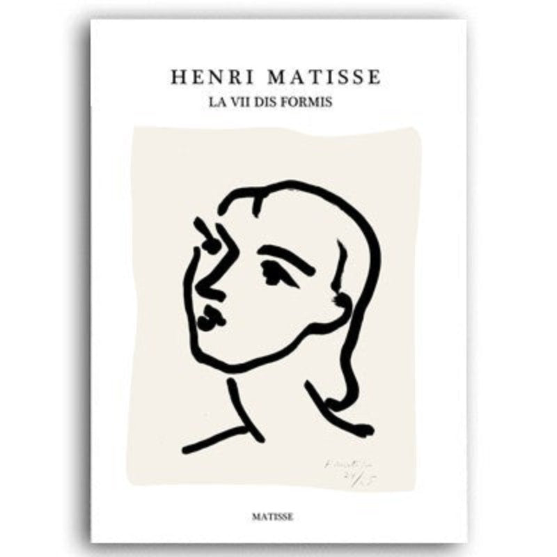 Vintage abstrakt Matisse-linjefigur minimalistisk Europa