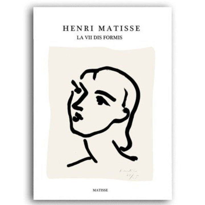 Vintage abstrakt Matisse-linjefigur minimalistisk Europa