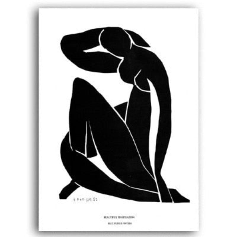 Vintage abstrakt Matisse-linjefigur minimalistisk Europa