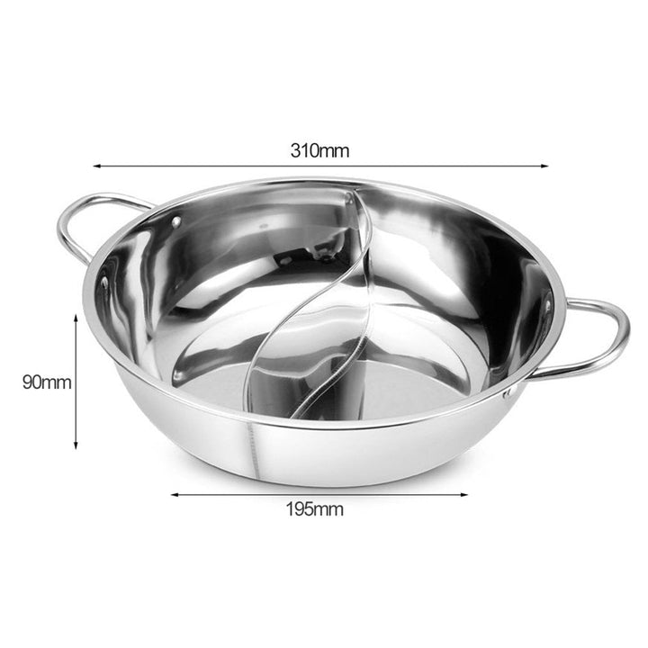 Hot Pot Twin Delt Rustfritt Stål Panne | Skanto