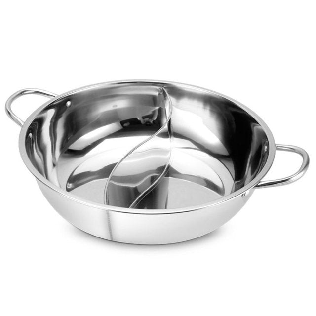 Hot Pot Twin Delte Rustfritt Stål Panne | Skanto