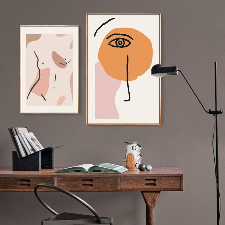 Nude Pink Space - Lerretbilde