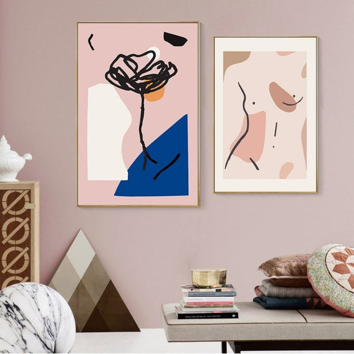 Nude Pink Space - Lerretbilde