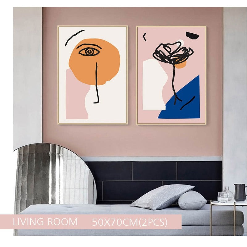 Nude Pink Space - Lerretbilde