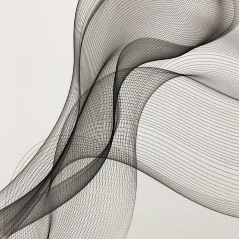 Abstract Wavy Line Pattern - Canvas Wall Art Painting | Skanto