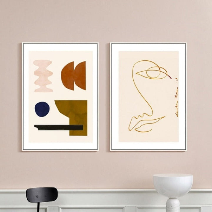 Abstract Scandinavia - Canvas Wall Art Painting | Skanto