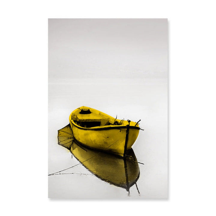 Moods Of Yellow - Lerret Veggkunst Maleri