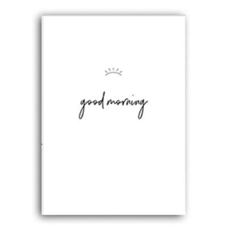 God morgen og god natt øyne - lerret veggkunst maleri