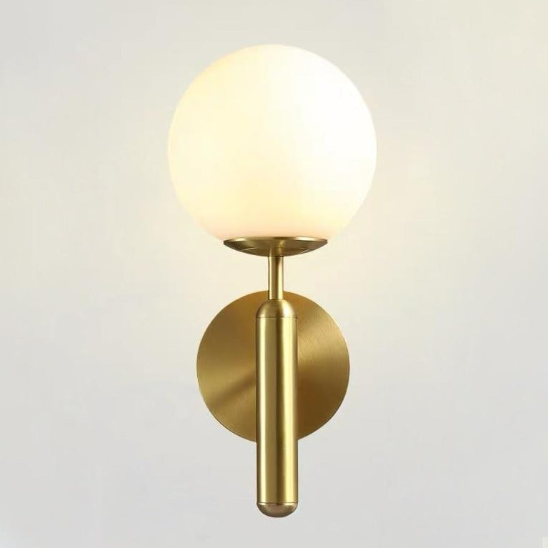 Moderne Glass Rund Vegglampe | Skanto
