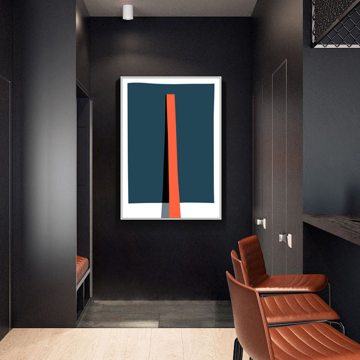 Geometriske Fargede Trykk Plakat Nordisk - Lerrets Veggkunst Maleri