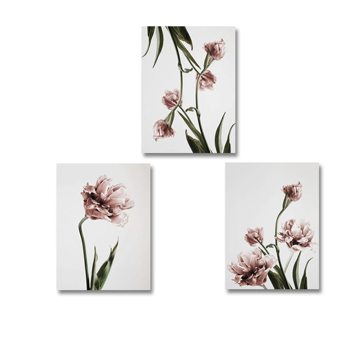 Moderne Tulip blomstertrykk Veggkunst - Lærred Veggkunst Maling