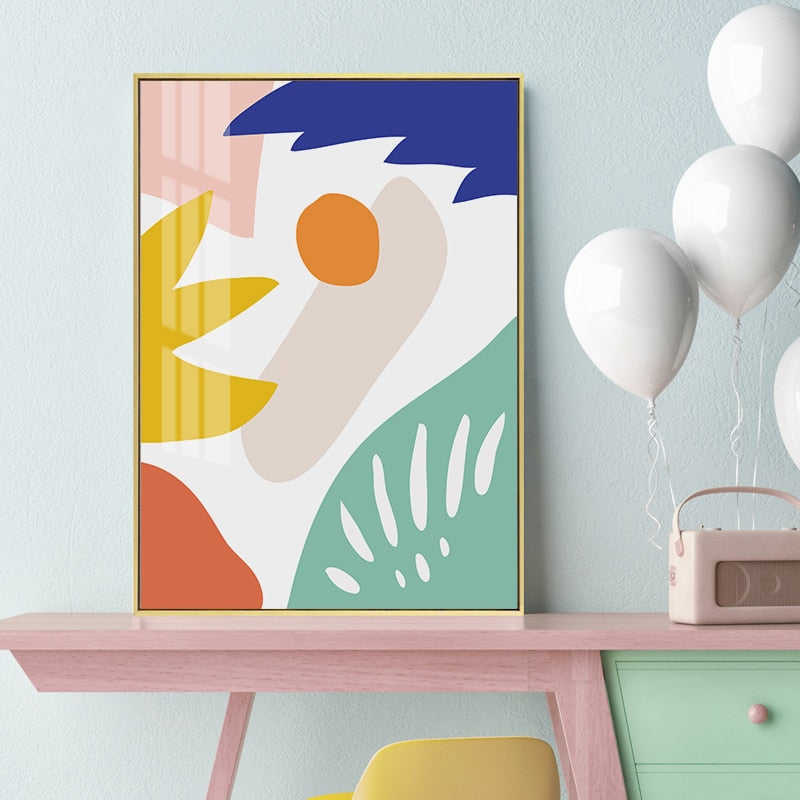 Abstract Scandinavia Colorful Gallery - Canvas Wall Art Painting | Skanto