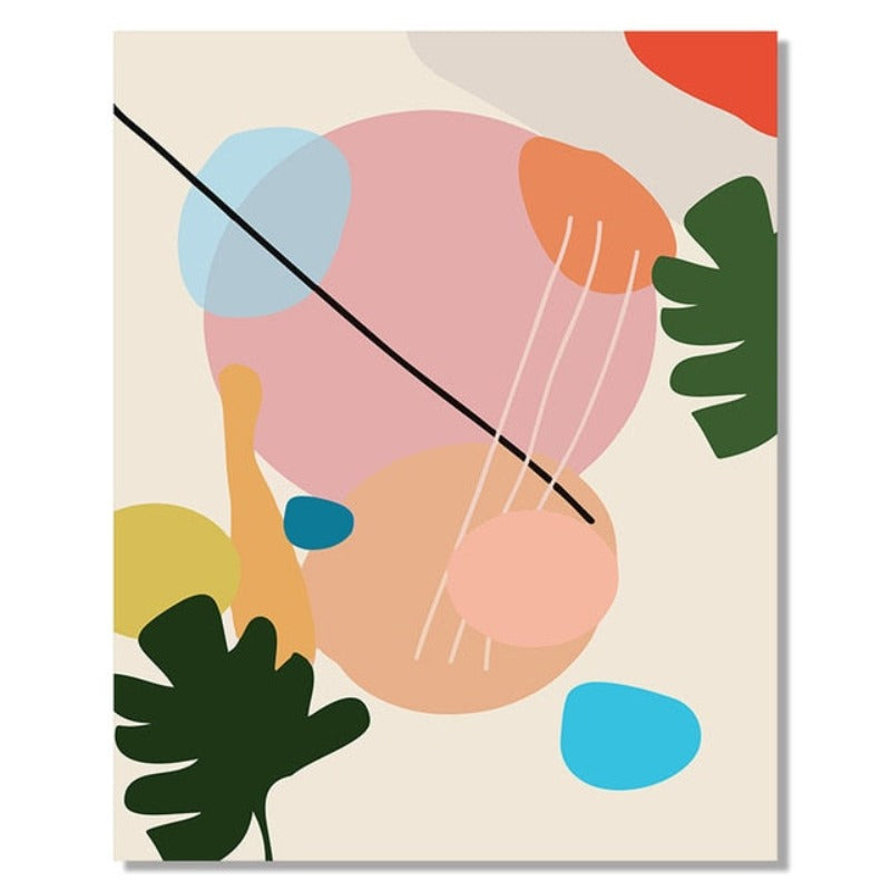 Abstract Scandinavia Colorful Gallery - Canvas Wall Art Painting | Skanto
