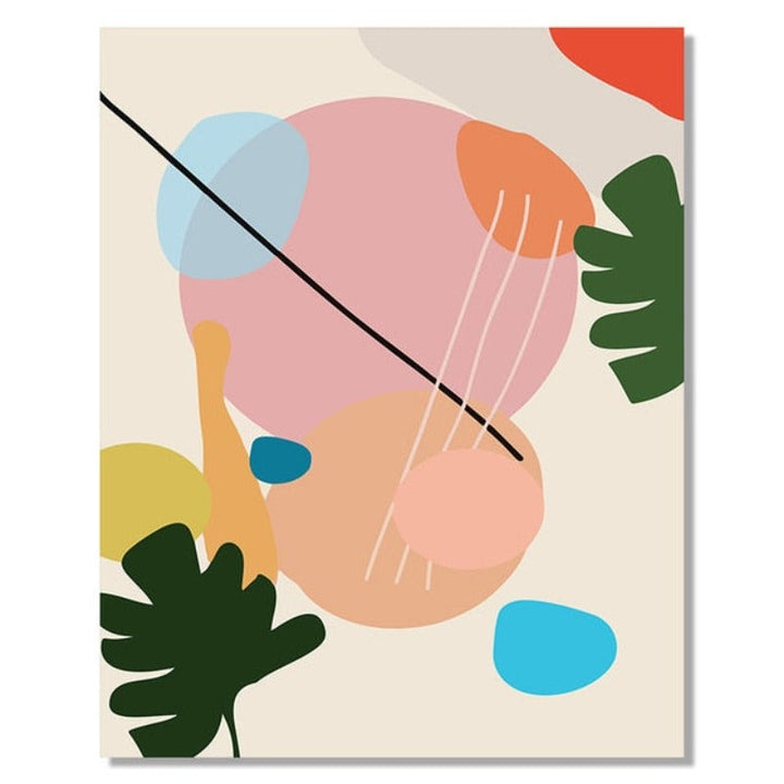 Abstract Scandinavia Colorful Gallery - Canvas Wall Art Painting | Skanto
