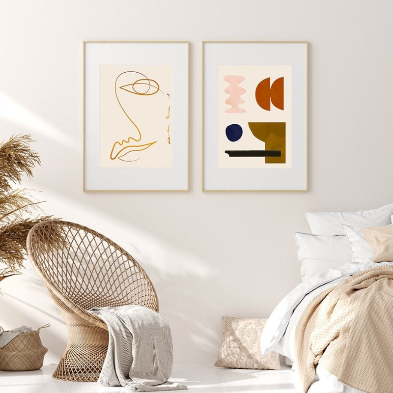 Abstract Scandinavia - Canvas Wall Art Painting | Skanto