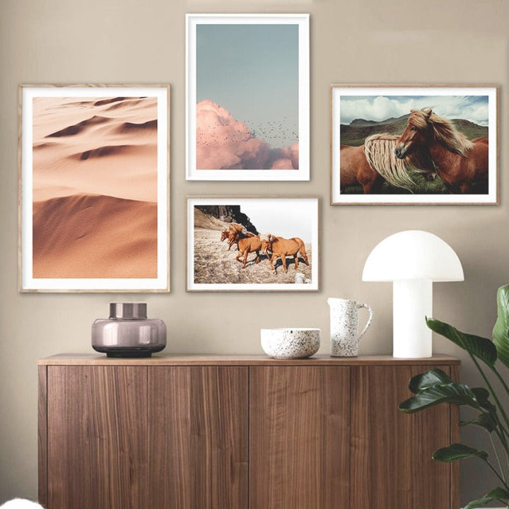 Boho Plakat - Lerret Veggkunst Maleri | Skanto