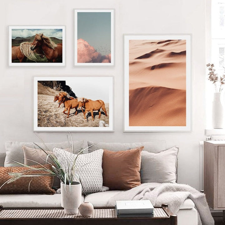 Boho Plakat - Lerret Veggkunst Maleri | Skanto