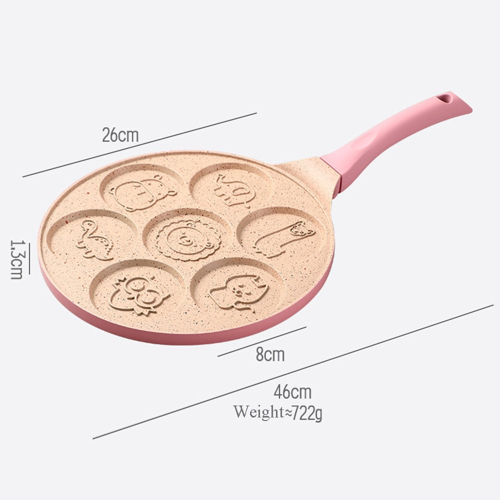 Frokostpannekaker med dyremotiv, pannenøtter