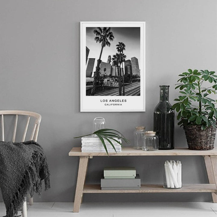Los Angeles bykart Moderne bygninger Landskap