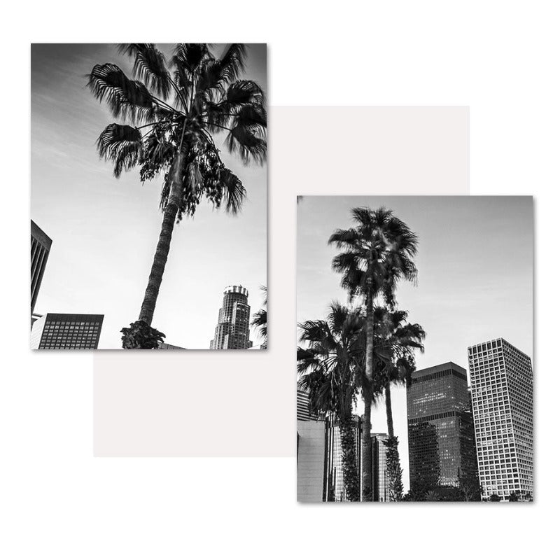 Los Angeles bykart Moderne bygninger Landskap