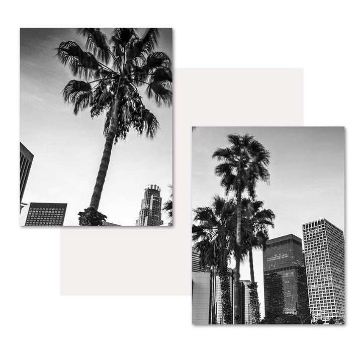 Los Angeles bykart Moderne bygninger Landskap