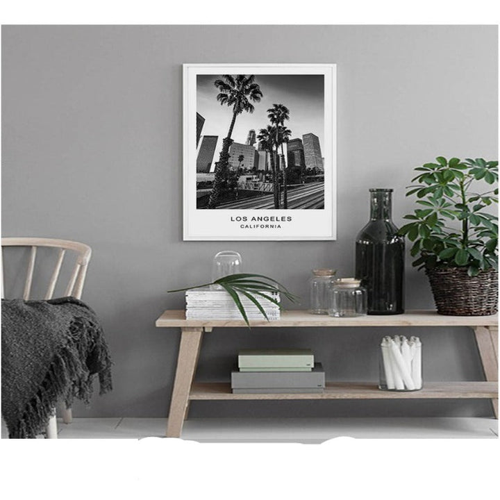 Los Angeles bykart Moderne bygninger Landskap