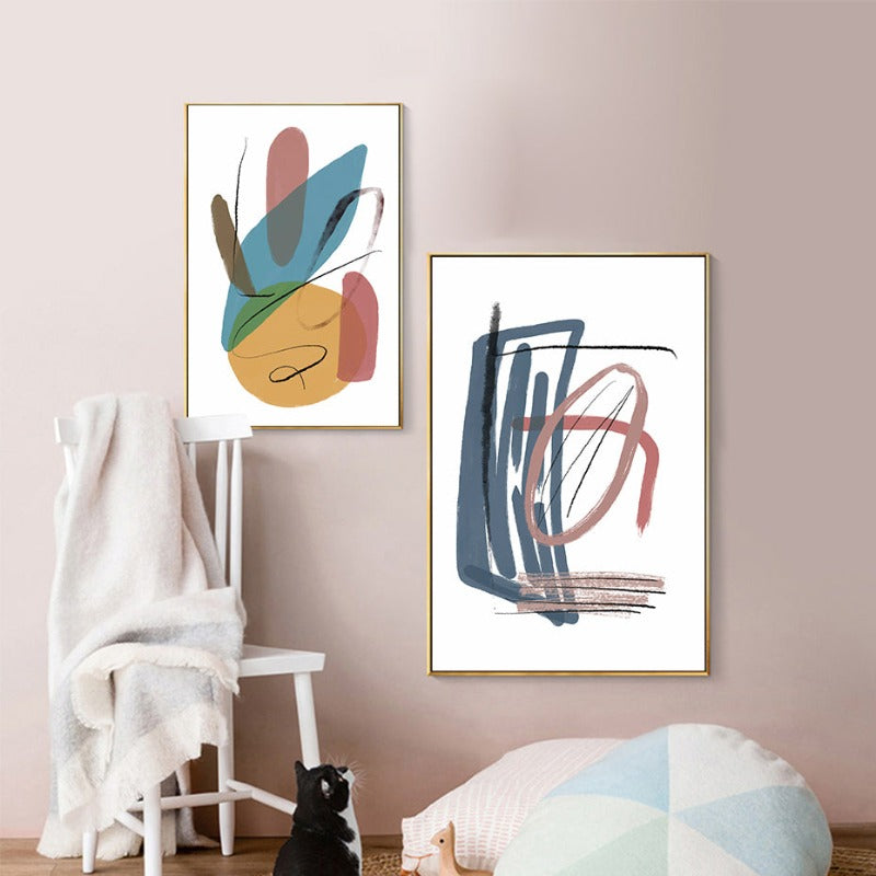 Pinselstrøk - Lerret Veggkunst Maleri | Skanto