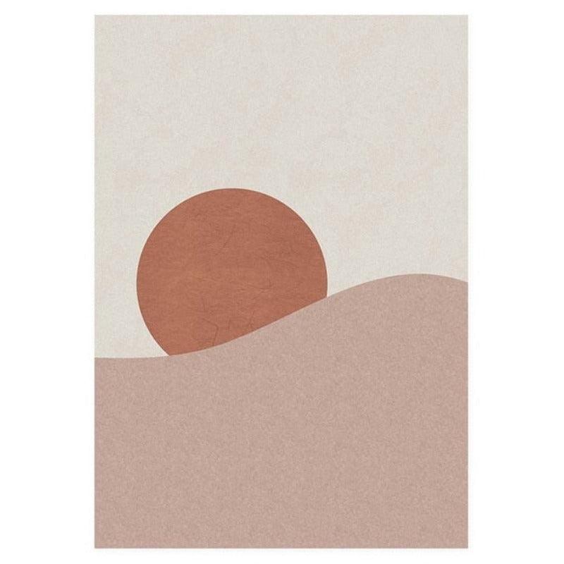 Moon To Sun And Back - Lerret Veggkunst Maleri
