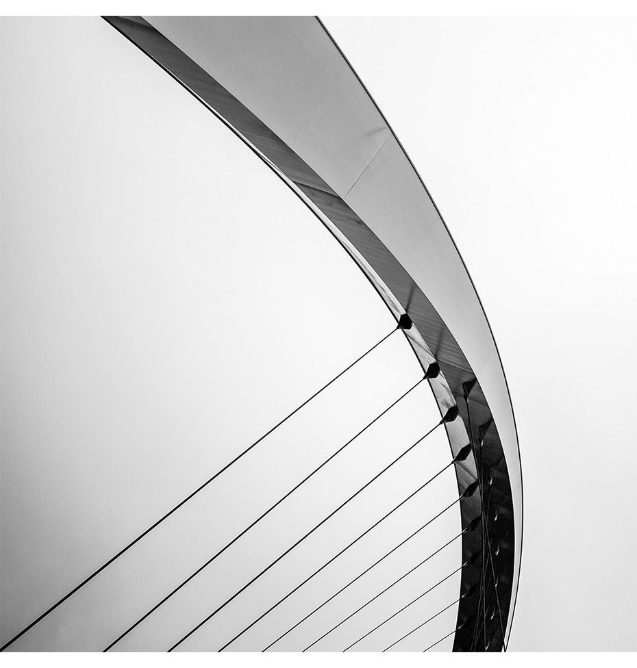 HD Bridge WireBilder - Lerret Veggkunst Maleri