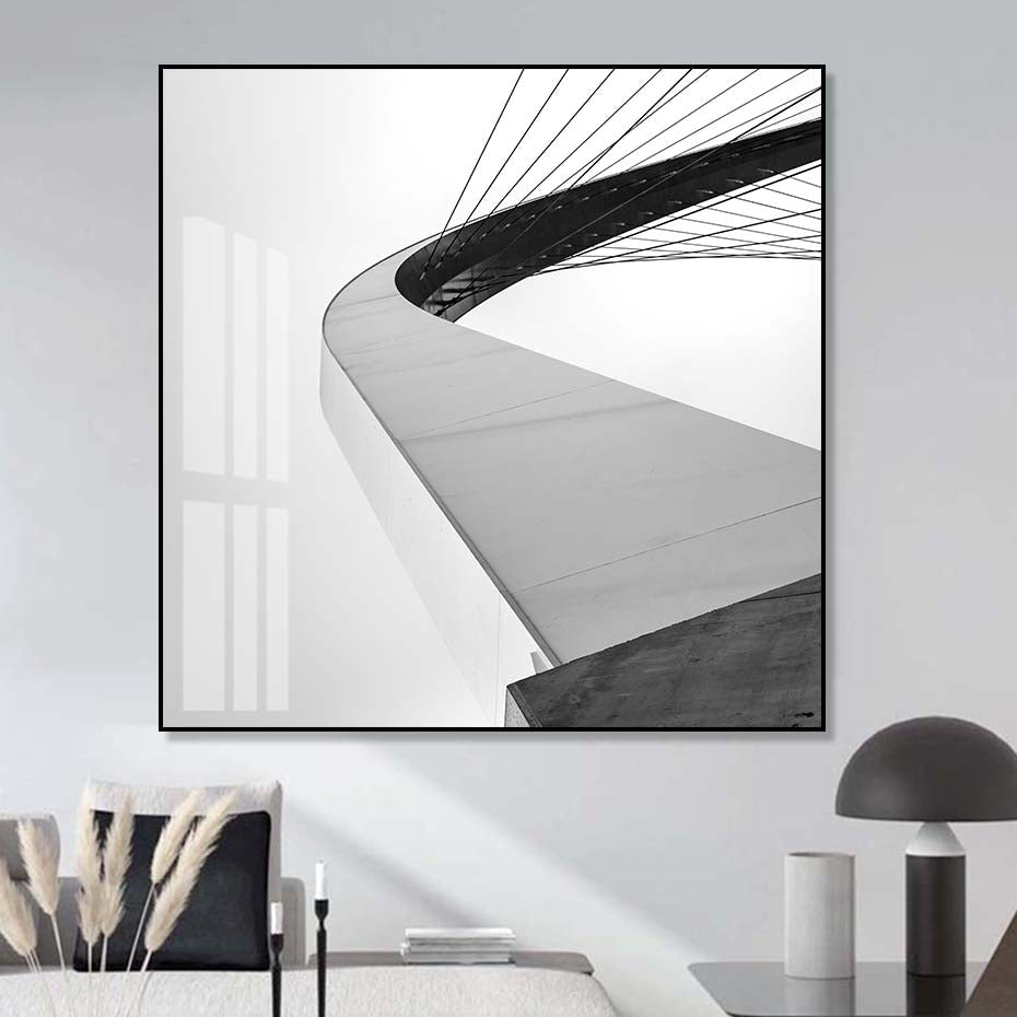HD Bridge WireBilder - Lerret Veggkunst Maleri