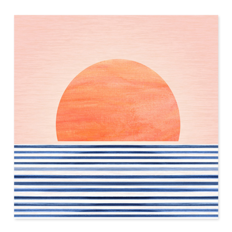 Soloppgang fra havet - lerretsbilde