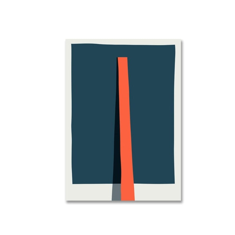 Geometriske Fargede Trykk Plakat Nordisk - Lerrets Veggkunst Maleri