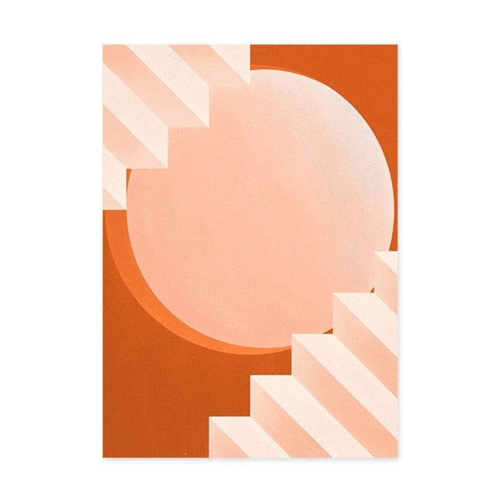 Moods In Orange - Lerret Veggkunst Maleri