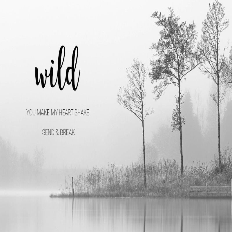 Foggy Sky Lake Lion - Lerret Veggkunst Maleri