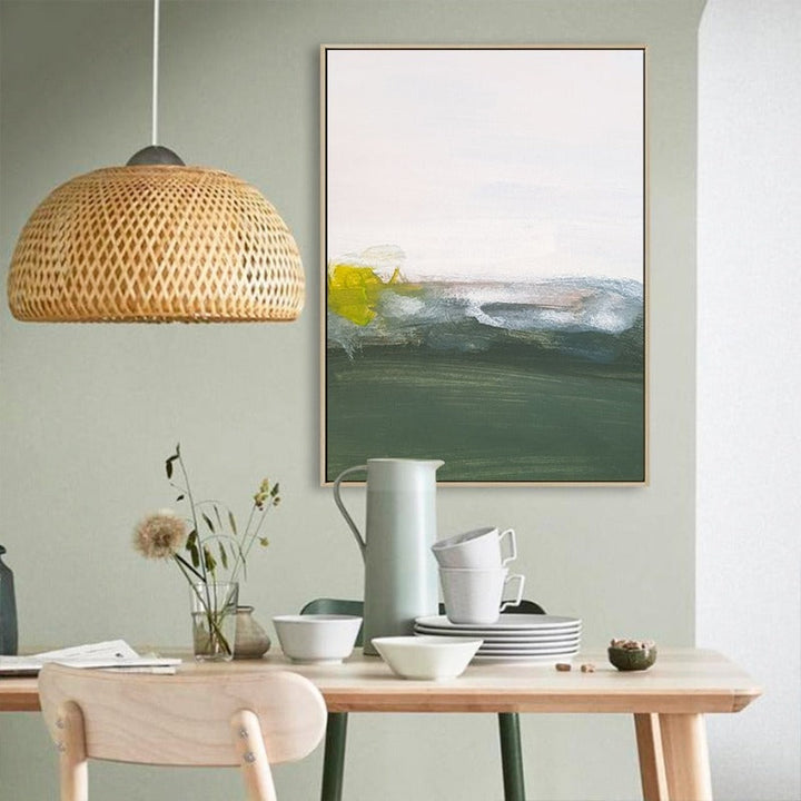 Grønn trykk olje kunst - lerret veggkunst maleri