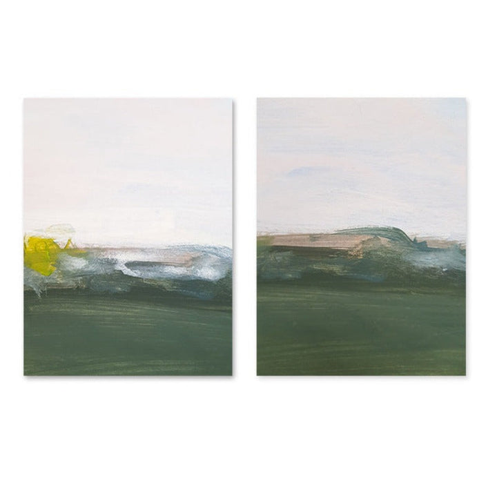 Grønn trykk olje kunst - lerret veggkunst maleri