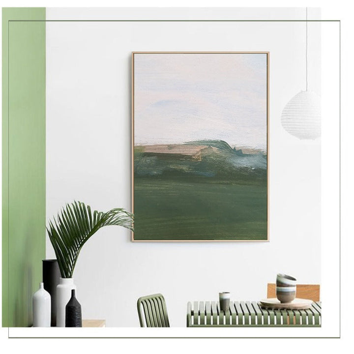 Grønn trykk olje kunst - lerret veggkunst maleri