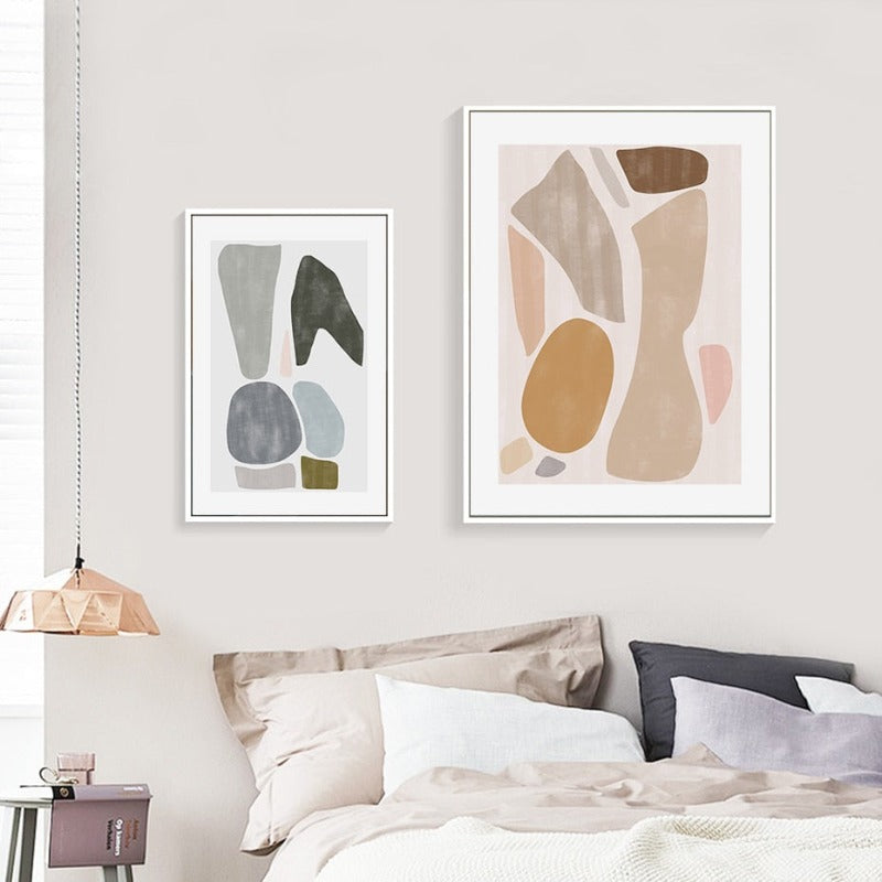 Patterns In Room - Lerret Veggkunst Maleri