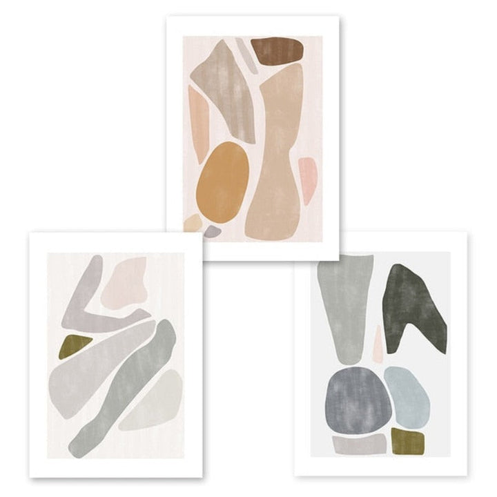 Patterns In Room - Lerret Veggkunst Maleri