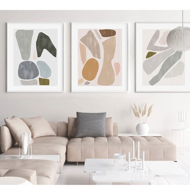 Patterns In Room - Lerret Veggkunst Maleri