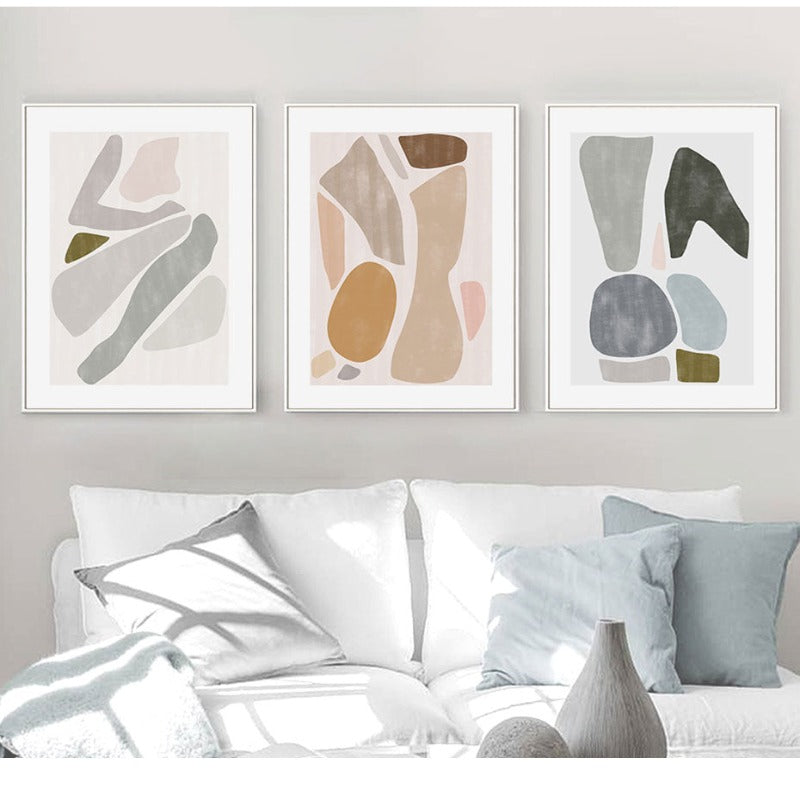 Patterns In Room - Lerret Veggkunst Maleri