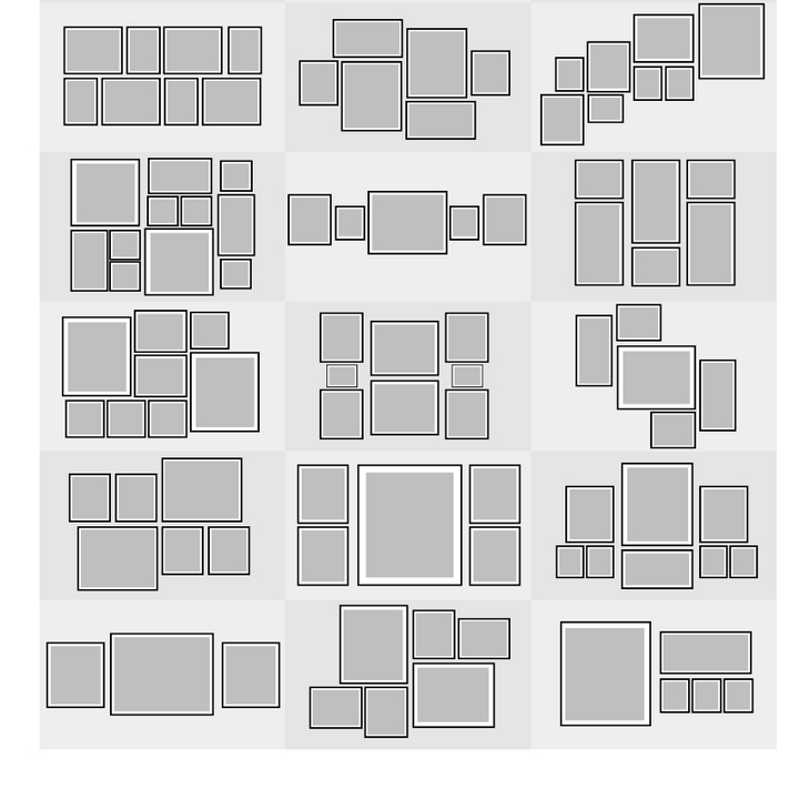 Patterns In Room - Lerret Veggkunst Maleri