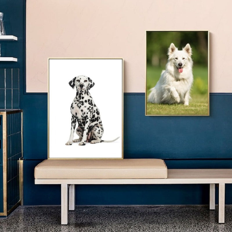 Kjære moderne kjæledyr hund - lerret vegg kunst maleri