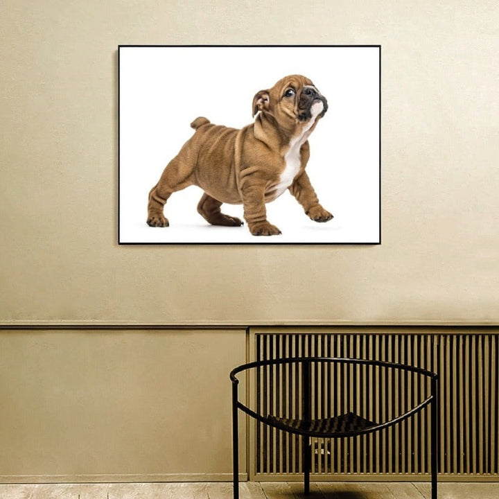 Kjære moderne kjæledyr hund - lerret vegg kunst maleri
