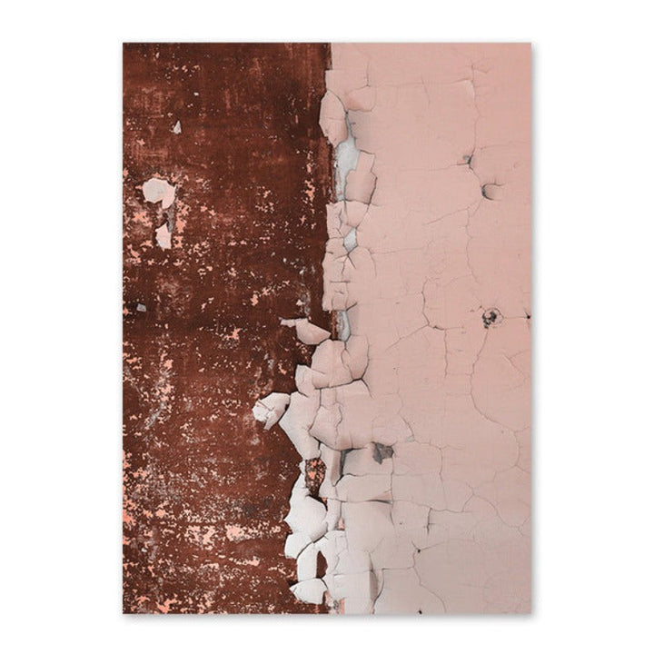 Abstract Rusty Pink Prints - Canvas Wall Art Painting | Skanto