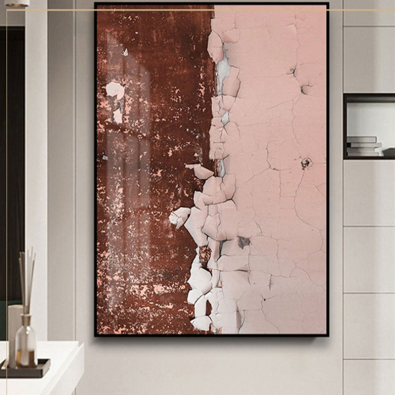 Abstract Rusty Pink Prints - Canvas Wall Art Painting | Skanto