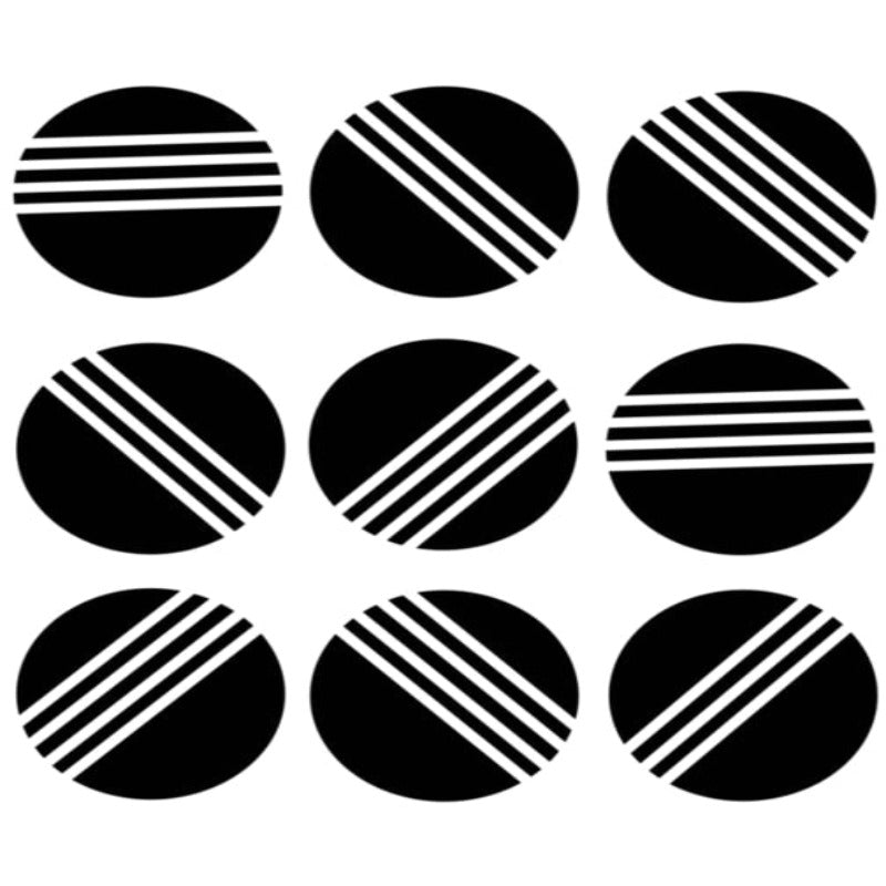 Geometrisk i svart - Lerret veggkunst maleri