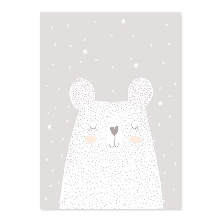 Dreaming Bunny - Lærred Veggkunst Målning